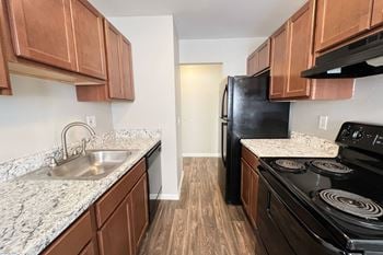Renovated kitchens in select apartments